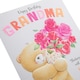 image 3 of Pink Forever Friends Flowers Design Grandma Birthday Card