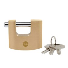 YALE BRASS SHUTTER PADLOCK 60MM