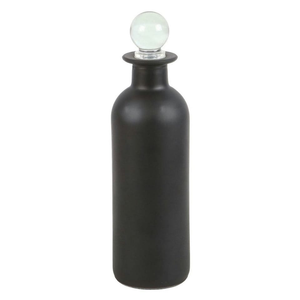 image 1 of Something Different Witches Brew Glass Potion Bottle - Black - One Size