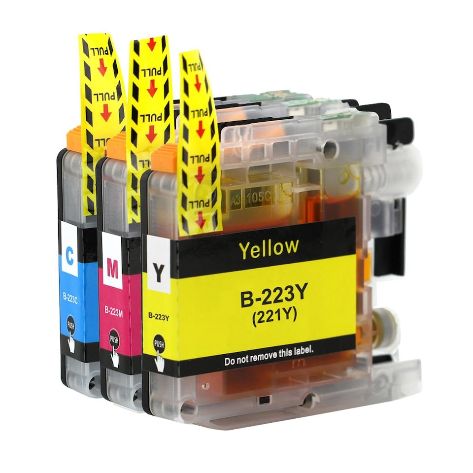 image 1 of Go Inks Compatible LC223 C/M/Y Set of Ink Cartridges for Brother Printers - 3 Pack