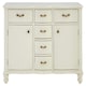 image 4 of Sustainable 6 Drawer White Sideboard, Modern Storage Small Sideboard, Elegant Design Wooden Sideboard White