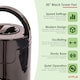 image 2 of Oypla Electrical 30" Free Standing Black 3-Speed Oscillating Tower Cooling Fan