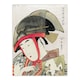 image 1 of Woman Dancer With Fan Vintage Japan Wall Art Print Kitagawa 18x24"