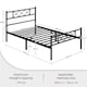 image 3 of Yaheetech 3ft Single Simple Metal Bed Frame Mattress Foundation Black