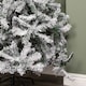 image 6 of 7ft (2.1m) Snow Flocked Artificial Christmas Tree with Green Metal Stand and 655 Tips