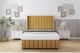 image 1 of Sloomy Melbourne Mustard Plush Divan Bed With Mattress No Drawers With 54" Wingback Headboard & 12" Matching Footboard 5' King | Gold | Mustard | King | 1