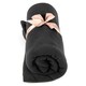 image 1 of Myga Black Fleece Yoga Blanket