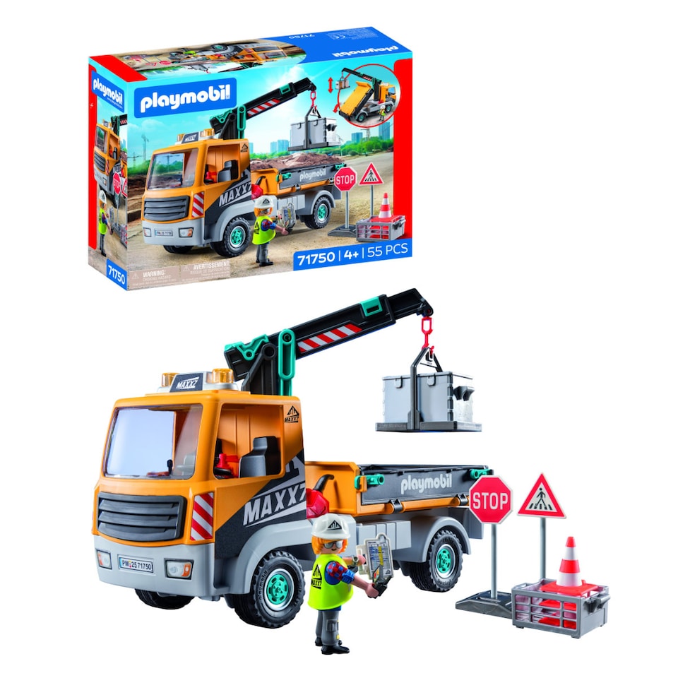 image 1 of Construction Truck with Crane