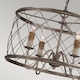 image 3 of Dury 4 Light Cage Ceiling Pendant Century Silver Leaf, E14