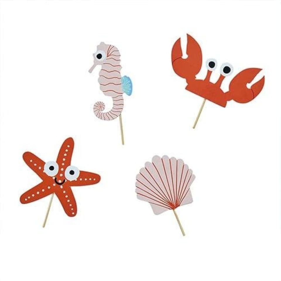 image 1 of Sea Friends Food Picks - Pack of 12