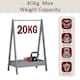 image 8 of Junior Vida Kids Bedroom Furniture Space Saving Foldable Clothing Rack - Grey