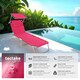 image 2 of Sun Loungers Set of 2 - foldable, sunroof, 4-step backrest, head cushion | Pink | pink | 2