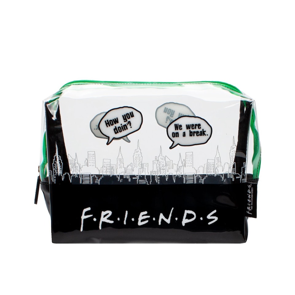 image 1 of Friends Cosmetic Case Set (Pack of 3) | Black | Black/White/Green | One Size | 1