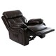 image 5 of Chester Bonded Leather Manual Recliner Chair with Heat And Massage (Brown)
