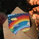image 3 of Rainbows Stars Happy Colourful Dreamy Night Good Luck Card