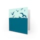 image 2 of Seagulls Water Sky Birds Art Blank Just to Say Card