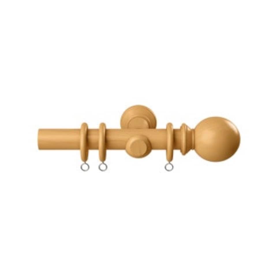 image 1 of 28mm Woodland Natural Oak Curtain Pole Set 130cm