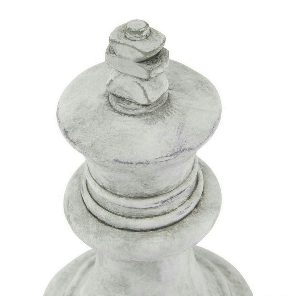 image 1 of Athena Stone King Chess Piece - Ceramic - L16 x W16 x H28 cm - White
