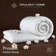 image 4 of Opulent Home Lightweight 100% Cotton 10.5 Tog All Season Duvet|White|King