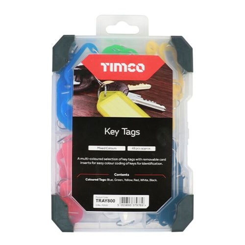 image 1 of Timco - Mixed Tray - Key Tags (Size 48pcs - 48 Pieces)