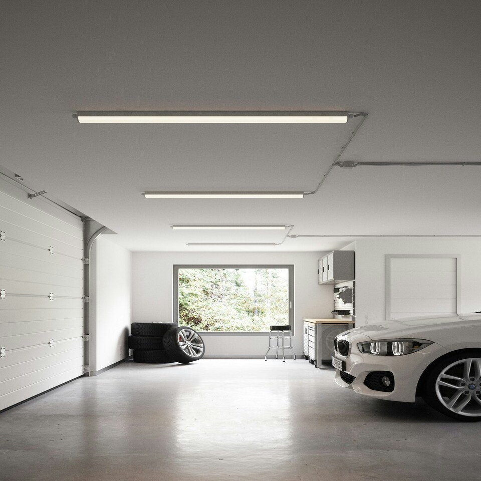 image 1 of Westport 120 Singel | Batten Light Fitting | Grey