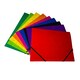 image 4 of Pack of 12 A4 Assorted Colour Card 3 Flap Folders with Elastic Closure
