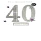 image 5 of Dad 40th Special Birthday Greeting Card Hand-Finished Champagne Cards