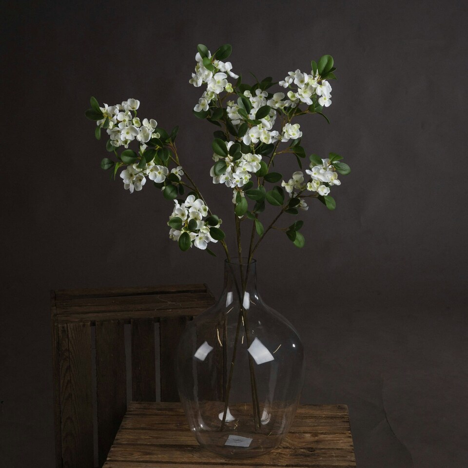 image 1 of Hill Interiors Artificial Spring Orange Flower - White - One Size