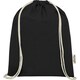 image 2 of Oregon Recycled Cotton Drawstring Bag - Solid Black - One Size Black | One Size