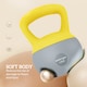 image 4 of SPORTNOW Soft Kettlebell, 4/6/8/10/12kg Kettle Bell with Non-Slip Handle for Home Gym Weight Lifting and Strength Training, Yellow and Grey | Yellow | 12