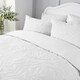 image 3 of Serene Luana Duvet Cover Set White