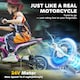 image 4 of HOMCOM 24V Kids Electric Motorbike with Twist Grip Throttle, Music, Horn - Pink