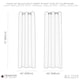 image 5 of Duck Egg Eyelet Curtains - Thermal Blackout Curtains  - 66" x 72" Drop - 2 Panel Blue