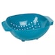 image 1 of Plastic Colander Sieve Mesh Food Pasta Rice Veg Washing Strainer Kitchen Basket | Multi | Teal