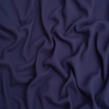 Minerva Core Range Blue Cotton Double Gauze Fabric for Dressmaking, 130cm / 51" Wide - per metre