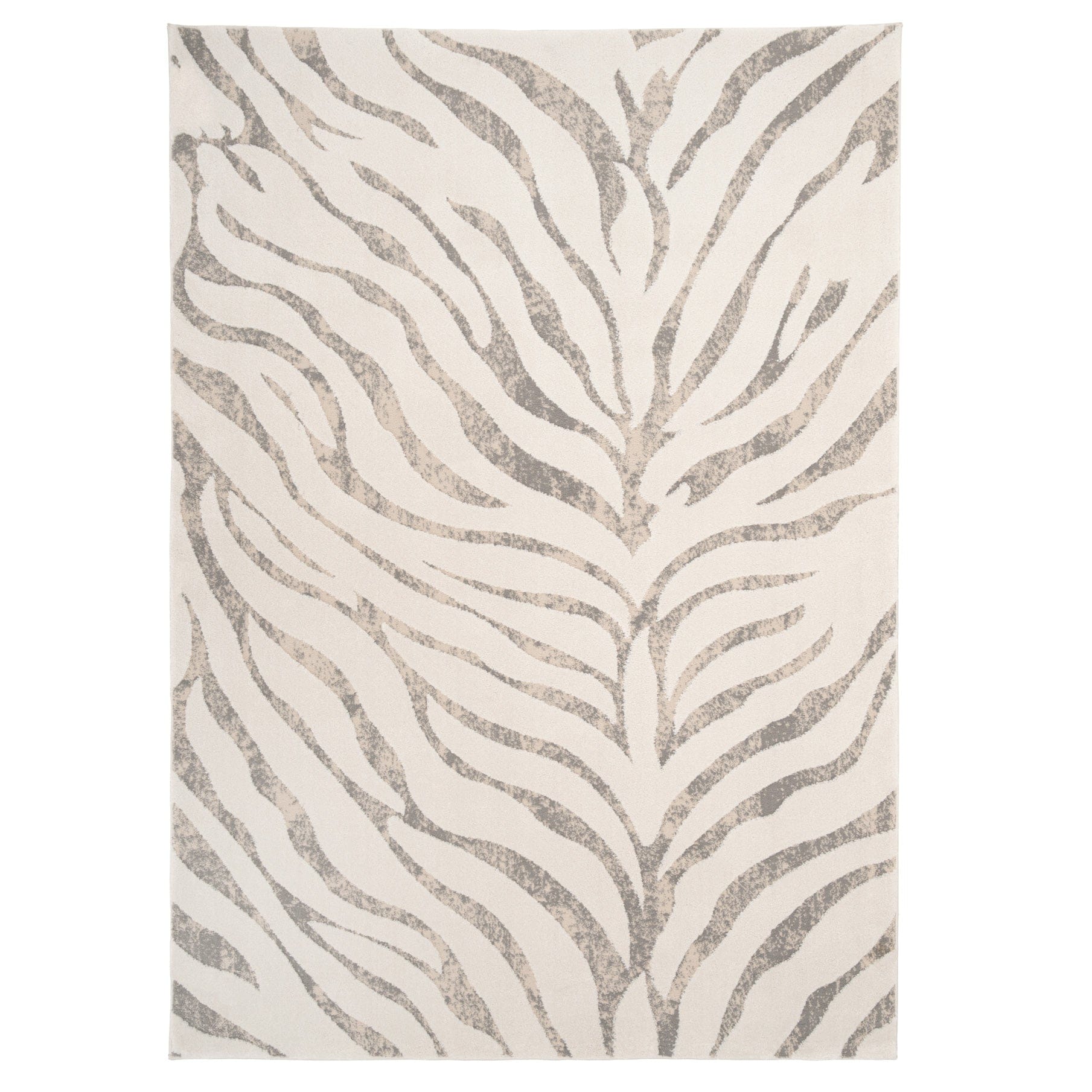 KUKOON Animal Print Plush Pile Black White Zebra Living Room Area Rug 240cm x 330cm