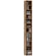 image 1 of HOMCOM 204 CD Storage Unit, Storage Tower with 12 Cubes, 175cm Tall Bookcase for Living Room, Home Office, Study Room, Rustic Brown