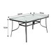 image 5 of Living and Home 150cm Tempered Glass Outdoor Coffee Table （Chair Not Included）