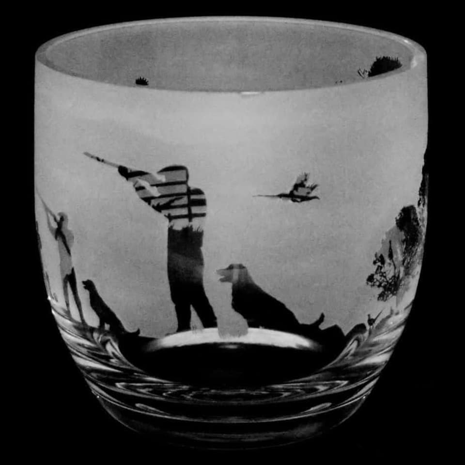 Animo Glass Candle Holder Engraved Pot Shooting