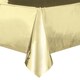 image 1 of Gold Foil Rectangular Plastic Table Cover, 54"x108"