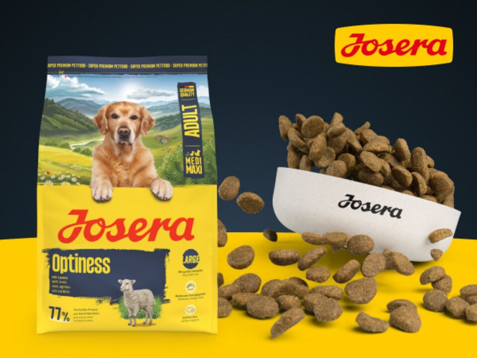 image 1 of Josera Adult Optiness complete dog food | With Chicken & Lamb | Medium & large breeds | Cardiac support | Joint support | Green-Lipped Mussel Meat | 3kg