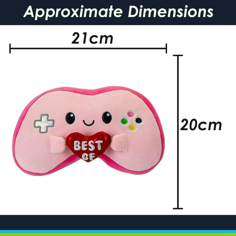 image 1 of Controller Soft Toy Cute Plushie Huggable Cuddly Stuffed Toy Gift 20cm Pink