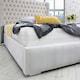 image 3 of Terra Plush Single Bed Frame - Silver