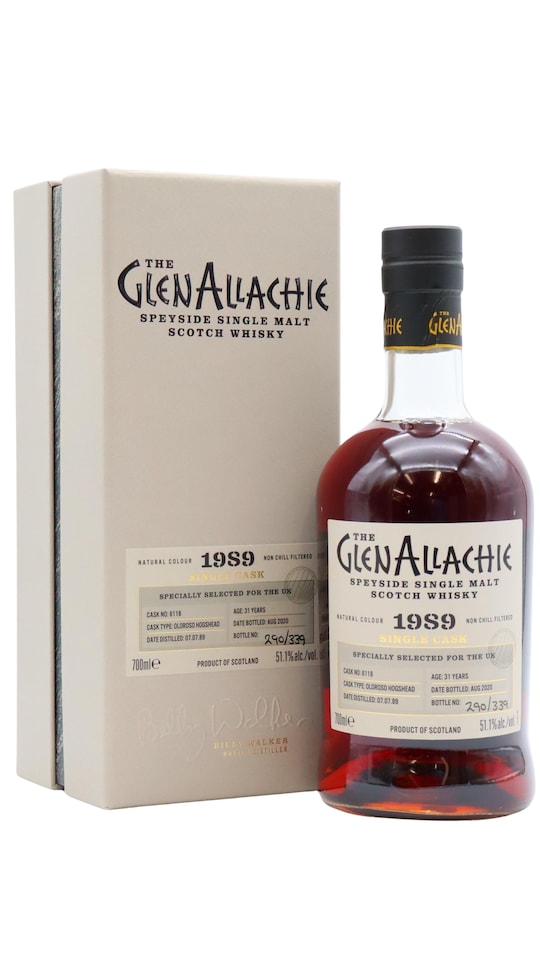 GlenAllachie - Single Cask No. 6118 - Sherry Cask 1989 31 year old Whisky
