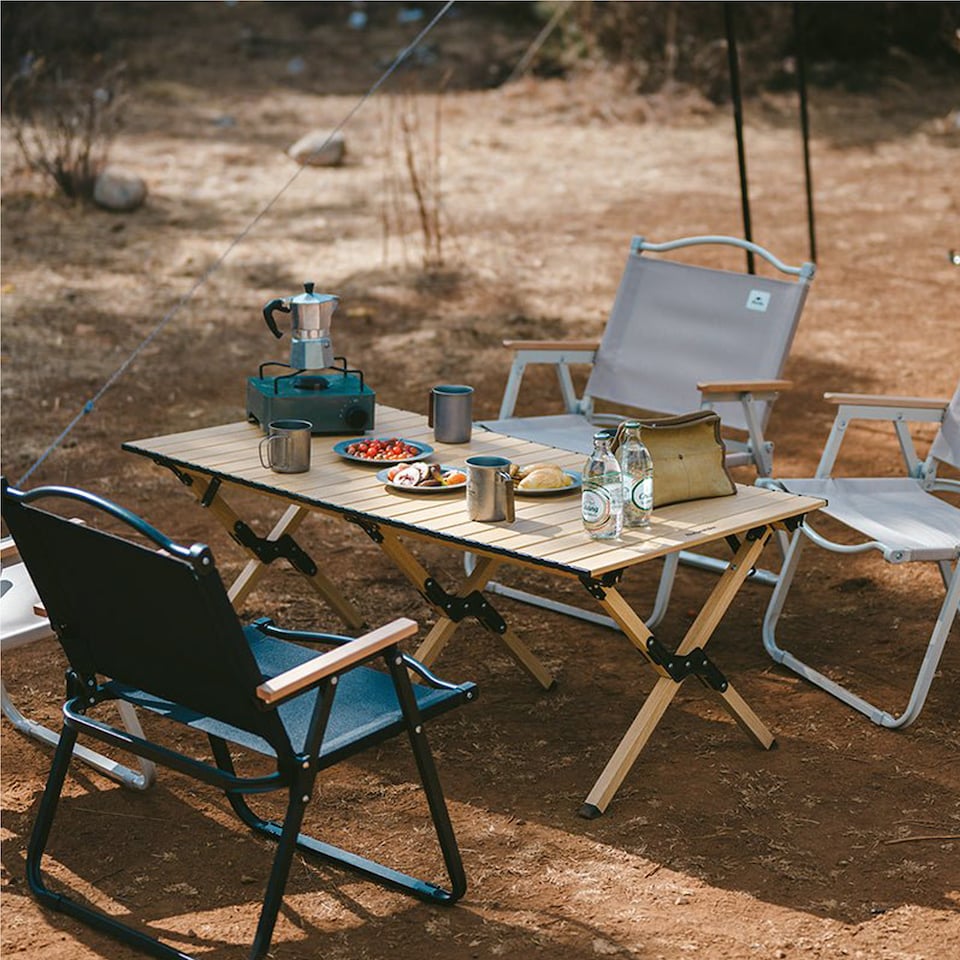 image 1 of Folding Egg Roll Table
