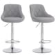 image 4 of 2x Alivio Premium Chrome Bar Stools Grey Luxury Extra Comfort Modern Bar Dining