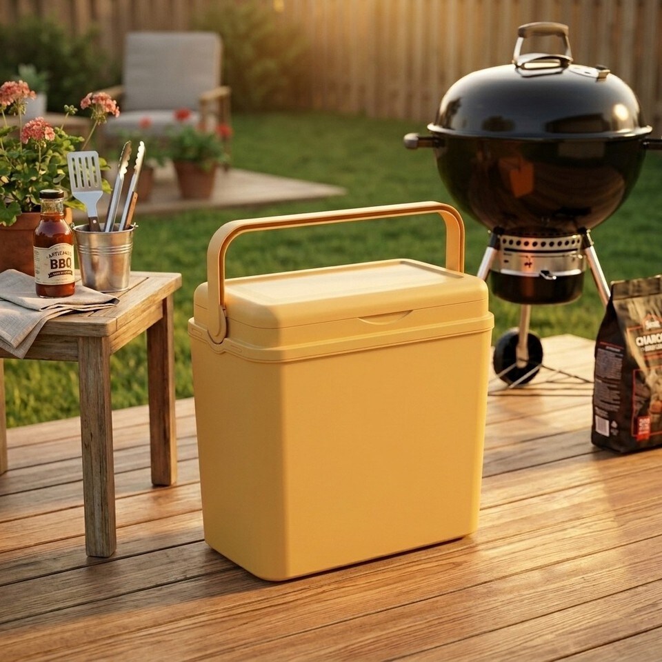 image 1 of Large 24L Pastel Coloured Cooler Box
