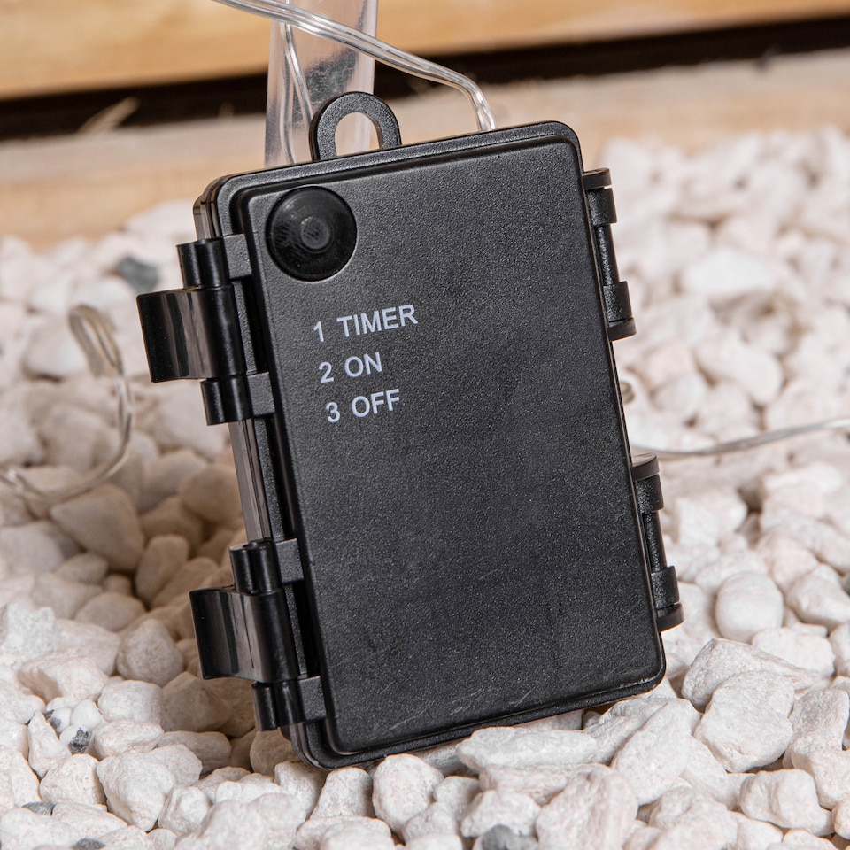 image 1 of 43cm Set of 4 Light up Large Snowflake Christmas Garden Path Lights with 64 Warm White LEDs