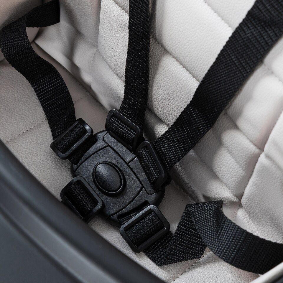 image 1 of Red Kite Feed Me Fold Highchair | White | Truffle | 1