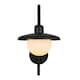 image 2 of Nordlux Berlo Outdoor Wall Light Black Metal Solar E27 Sensor Diffused  - Mains Powered, IP44 | Black | Black